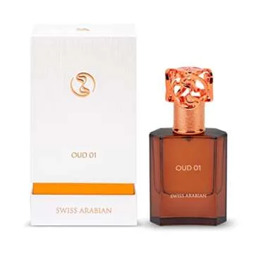 Swiss Arabian Oud 01 - Arabian Perfumes for Women and Men - Long Lasting Perfume - Floral, Spicy, Amber Perfume - Seductive Signature Aroma - 1.7 oz
