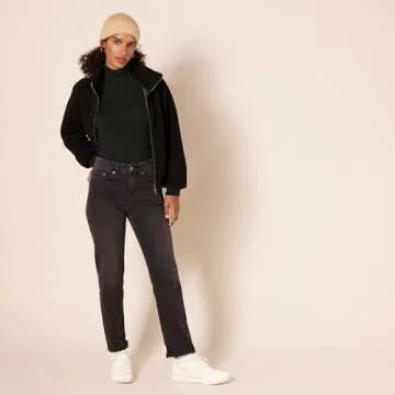 Amazon Essentials Women's Classic-Fit Lightweight Long-Sleeve Turtleneck Sweater (Available in Plus Size), Black, X-Large