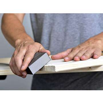 Wellgo 6 Pack Sanding Sponges, Coarse & Fine Sanding Sponges in 60/80/100/120/180/220 Grit Assortment Washable and Reusable (6 Pack)