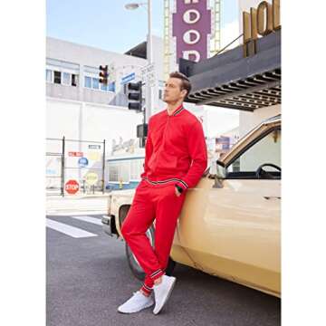 Comfortable COOFANDY Men's Casual Tracksuit for All Occasions