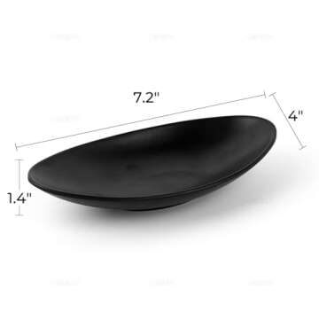 AUEAR A5 Melamine Trinket Dish - Decorative Jewelry Tray for Keys and More