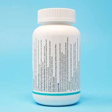 GuardH Bleach Tablets, 40 Count - Multipurpose Cleaning for Laundry, Kitchen Surfaces, Bathroom Tiles, and Toilet Bowls - Liquid Bleach Alternative