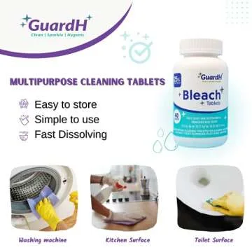 GuardH Bleach Tablets 40 Count - Convenient Cleaning Solution