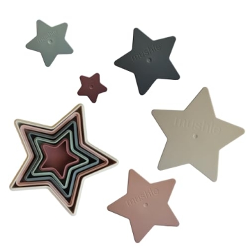 Mushie Nesting Stars Toy Crafted in Denmark for Toddlers