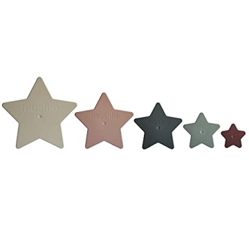 Mushie Nesting Stars Toy Crafted in Denmark for Toddlers