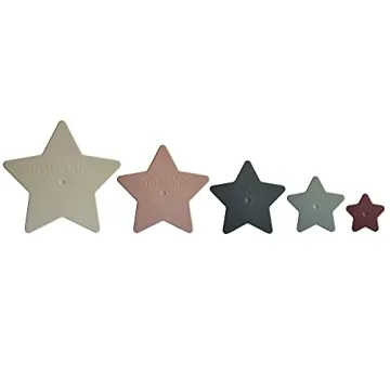 Mushie Nesting Stars Toy Crafted in Denmark for Toddlers