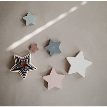 Mushie Nesting Stars Toy Crafted in Denmark for Toddlers