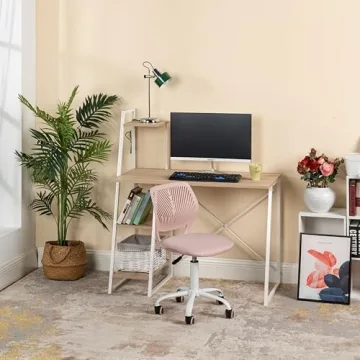 Colorful Armless Desk Chair for Home Office