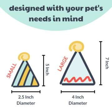 Huxley & Kent Pet Party Hat | Birthday Hat for Dogs and Cats