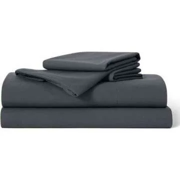 Luxury Sateen 4 Piece Sheet Set in Graphite