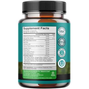 Liver Cleanse Detox & Repair 70 Capsules - Herbal Liver Support Milk Thistle Supplement - Silymarin Milk Thistle Supplements with Dandelion Root, Choline, Beetroot & Artichoke Extract