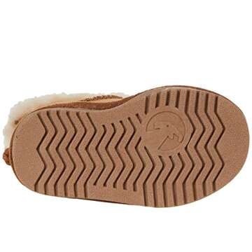 BILLY Footwear Kids Cozy II for Toddlers - Classic Winter Faux Fur Collar Synthetic Little Boots - Chestnut 9 Toddler M