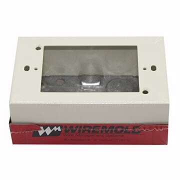 Wiremold Legrand V5745 Comco Switch and Receptacle Box Ivory