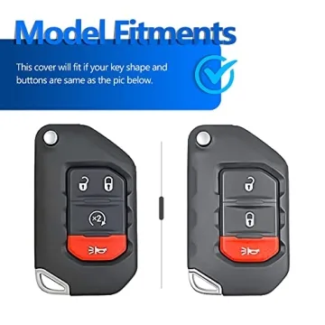 Stylish YHC Key Fob Cover for Jeep Wrangler Gladiator