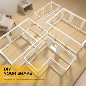 Everfront Clear Acrylic Plastic Dog Playpen Indoor,for Puppy Cat Rabbit Ferret Transparent Pet Pen,Easy Assemble Whelping Crate Kennel Cage Enclosure,Preferable for Small Dogs (23.6“ Height, 10PCS)