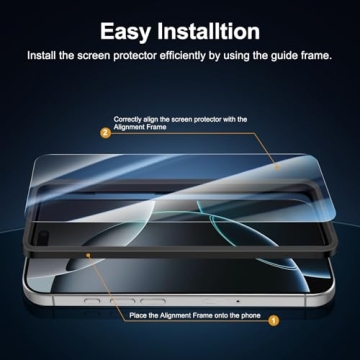 NEW'C iPhone 17 Pro Max & 16 Pro Max Screen Protectors 3-Pack