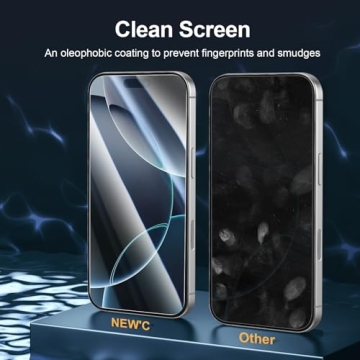NEW'C iPhone 17 Pro Max & 16 Pro Max Screen Protectors 3-Pack