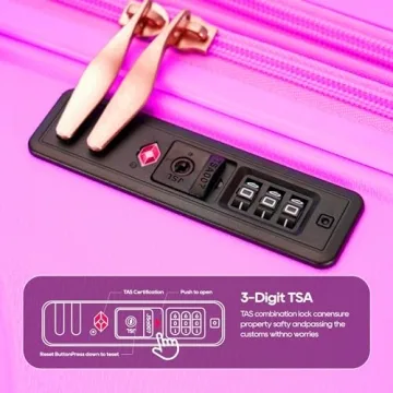 Durable GinzaTravel Expandable Luggage Set with Spinner Wheels