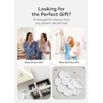 Konny Baby Bibs 5-Pack, 360 ​​° Rotate, Newborn Gifts, Soft and Absorbent Bandana Drooling for Boys Girls baby Essentials - Set 11(Red Flower, Beige, Mimosa, Lavender, Pink Gingham)