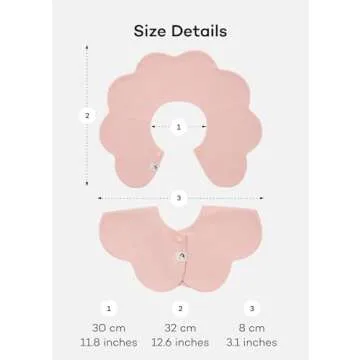 Konny Baby Bibs 5-Pack, 360 ​​° Rotate, Newborn Gifts, Soft and Absorbent Bandana Drooling for Boys Girls baby Essentials - Set 11(Red Flower, Beige, Mimosa, Lavender, Pink Gingham)