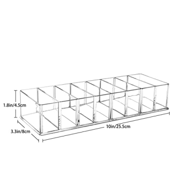 Acrylic Detachable Makeup Organizer 8 Compartments