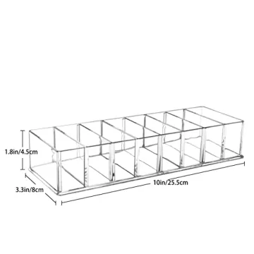 Acrylic Detachable Makeup Organizer 8 Compartments