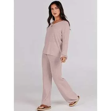 ANRABESS Women Lounge Set - Stylish Two Piece Outfit