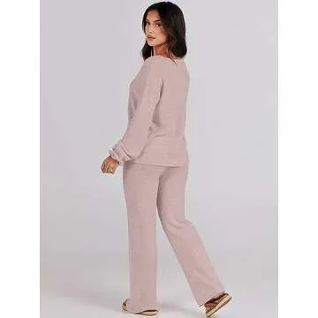ANRABESS Women Lounge Set - Stylish Two Piece Outfit