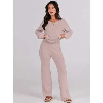 ANRABESS Women Lounge Set - Stylish Two Piece Outfit