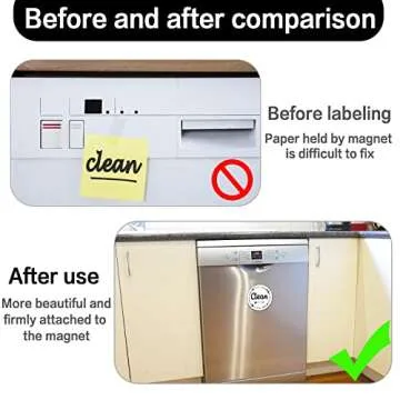 Durable Dirty Clean Dishwasher Magnet for Kitchen Organization