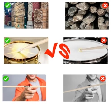 Lightweight 5A Maple Drumsticks for All Drumming Styles