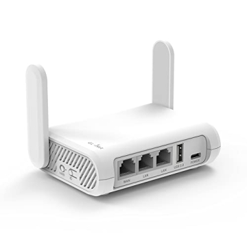 GL.iNet GL-SFT1200 (Opal) Secure Travel WiFi Router - Portable Dual Band AC1200
