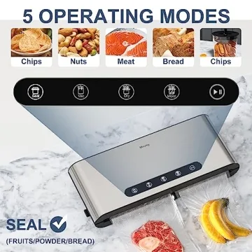 MRang Double Pump Vacuum Sealer with 5 Modes & Stainless Steel