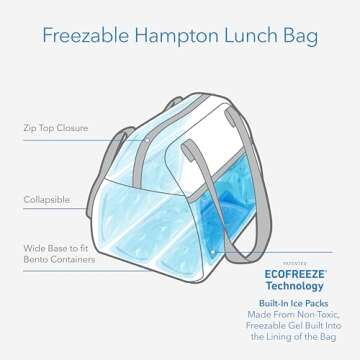 PackIt Freezable Hampton Lunch Bag - EcoFreeze Technology