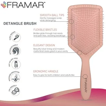 FRAMAR Paddle Brush - Best Detangling Hair Brush