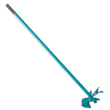 COLLOMIX NA Mixing Paddle - LX Series 2.4" Mixer Drill Bit also for Paint, Coatings, and Thin Low Viscosity Materials & 3/8" Drill Chuck Connection - LX120S