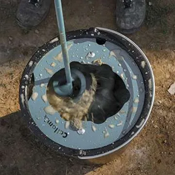 COLLOMIX NA Mixing Paddle - LX Series 2.4" Mixer Drill Bit also for Paint, Coatings, and Thin Low Viscosity Materials & 3/8" Drill Chuck Connection - LX120S