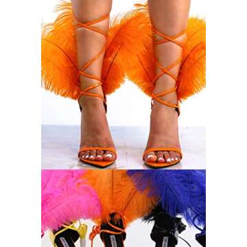 Cape Robbin Jazmine Black Feather Strappy Sandals for Every Occasion
