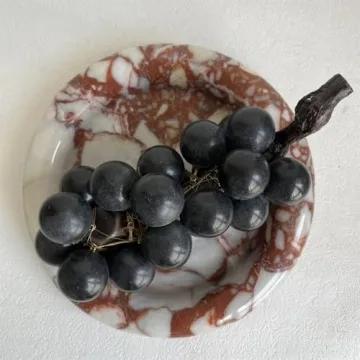 Elegant SAIDKOCC Marble Round Vanity Tray for Home Decor