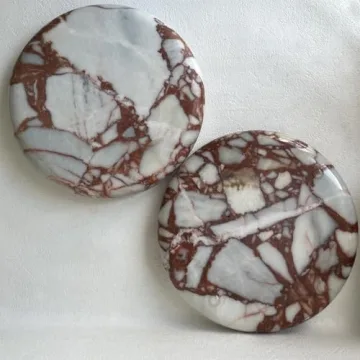 Elegant SAIDKOCC Marble Round Vanity Tray for Home Decor