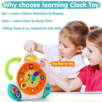 iPlay, iLearn Kids Learning Clock Toy for Kids