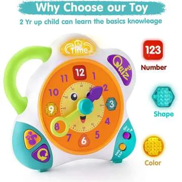 iPlay, iLearn Kids Learning Clock Toy for Kids