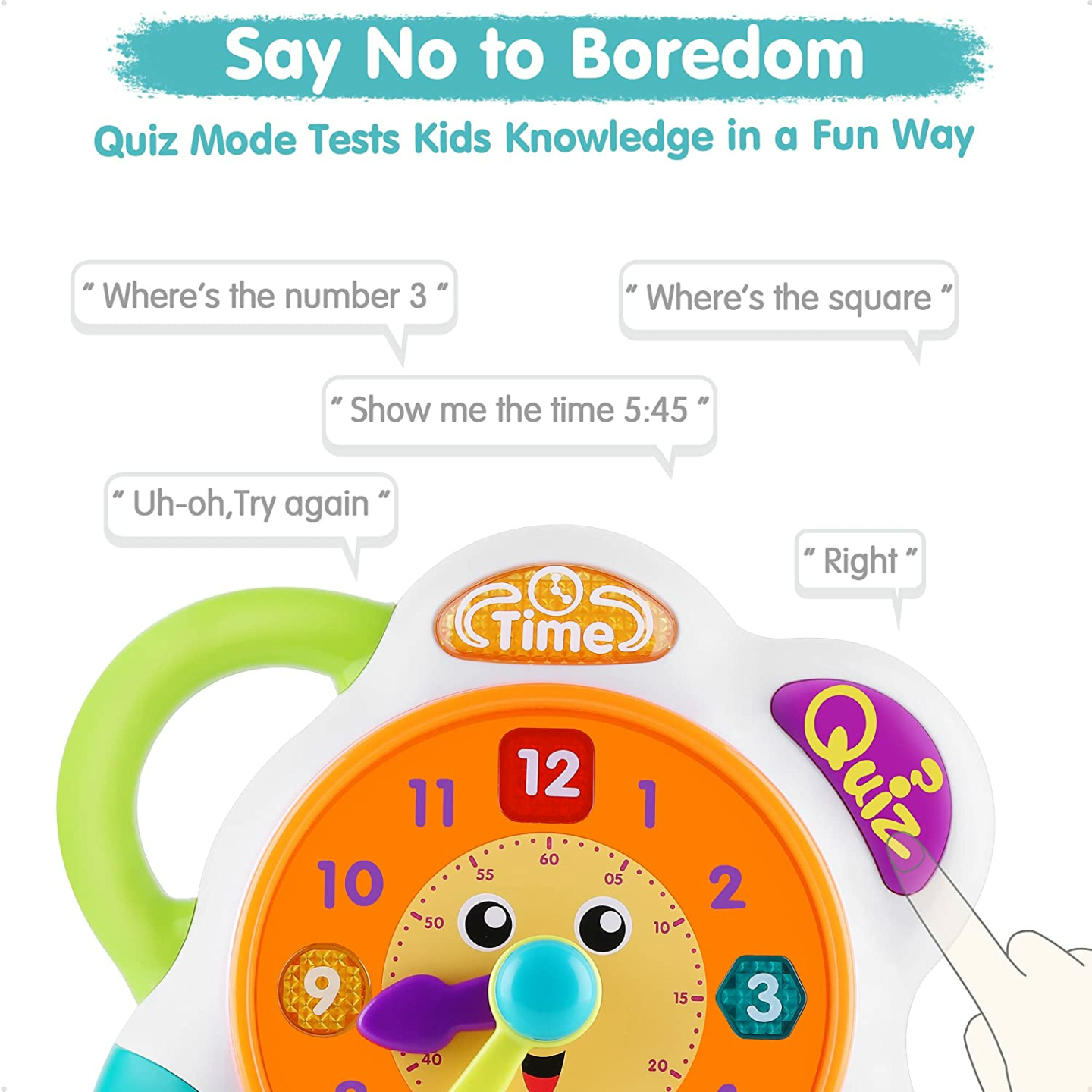 iPlay, iLearn Kids Learning Clock Toy for Kids