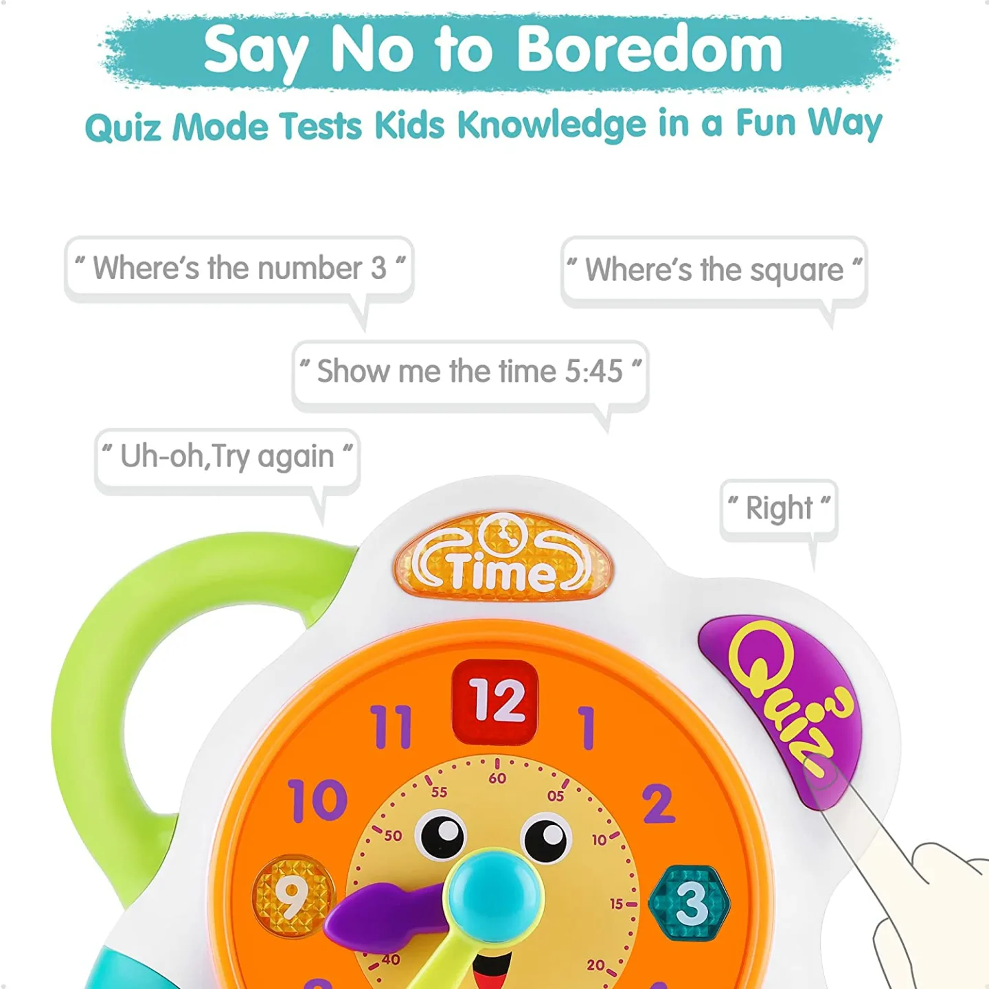 iPlay, iLearn Kids Learning Clock Toy for Kids