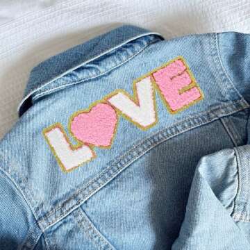 Heart Iron On Patches for Mother's Day and More