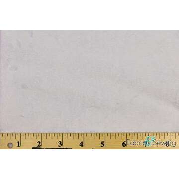 Luxurious White Minky Smooth Plush Faux Fur Fabric 58"