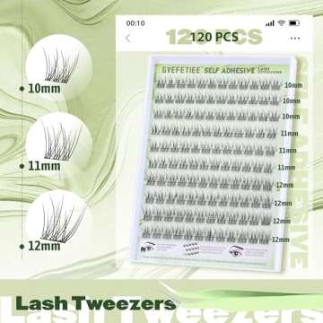 Self Adhesive Eyelash Clusters - No Glue Needed Natural Look Extensions