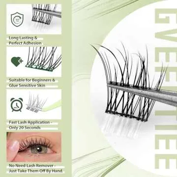 Self Adhesive Eyelash Clusters for Quick Glamour