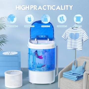 Superday Mini Portable Washing Machine - Compact & Efficient Laundry Solution