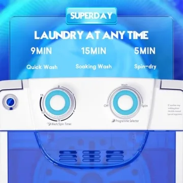 Superday Mini Portable Washing Machine for Home or RV